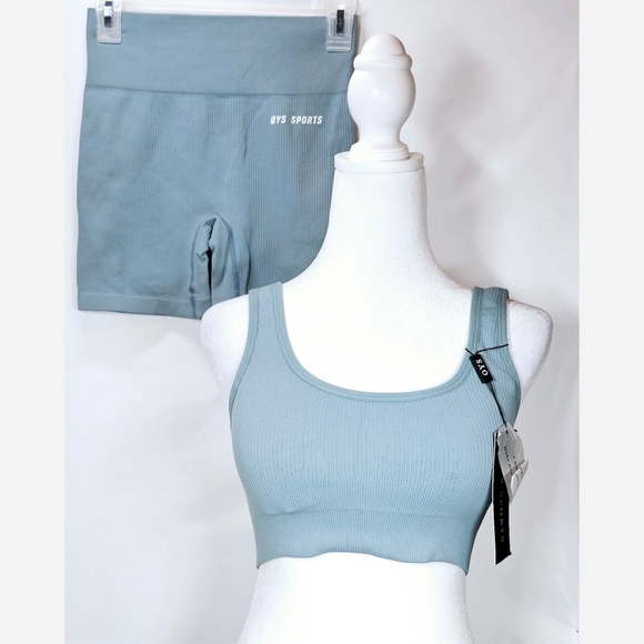 NEW" Medium OYS SPORTS Teal Athletic 2pcs Set - Picture 1 of 6